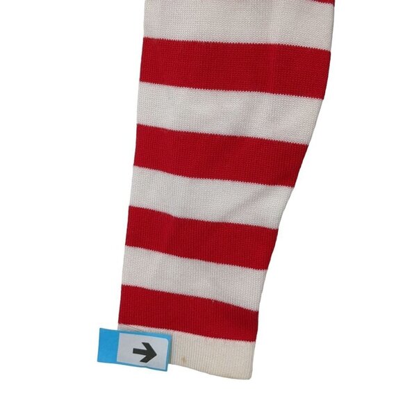 The Limited Long Sleeve Slim Fit Cowl Neck Sweater Red White Blue Womens XS - Picture 3 of 7